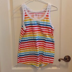 Loft Multi-Color Striped Tank